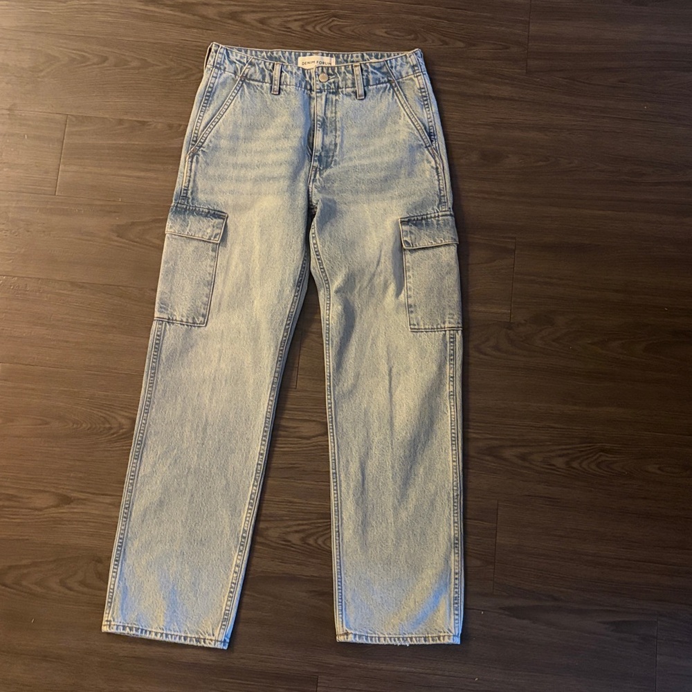 Denim Forum 90s Edie Lo Rise Cargo